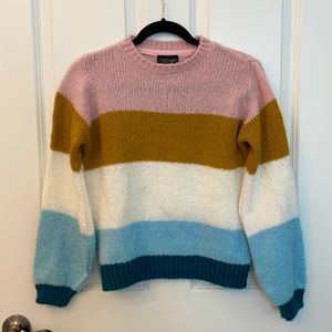 Topshop color block knit SZ 2